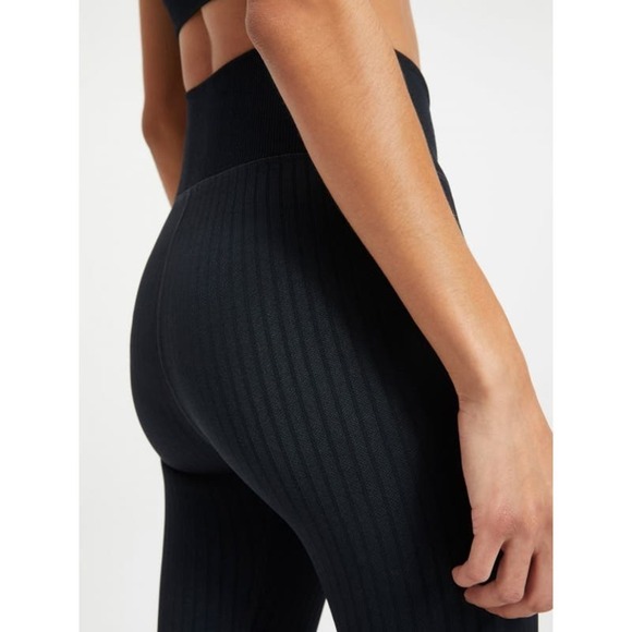 NWT Good American WIDE RIB SHINE CLEAN SEAMLESS LEGGINGS S/M - Picture 4 of 7